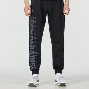 Under Armour Project Rock Mens Joggers Sweatpants Black Iron Paradise Small NWT